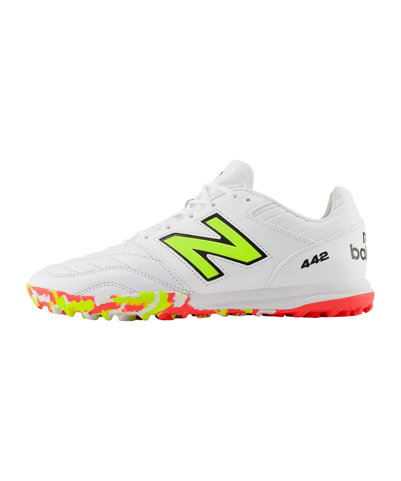 New Balance 442 Pro V2 TF Flash Point Weiss FIB2