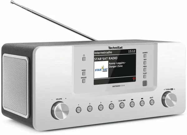 TechniSat DigitRadio 574 IR - Audiosystem - 2 x 5 Watt - sølv