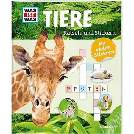 Tessloff WAS IST WAS Rätselhefte - Tiere: Rätseln und Stickern
