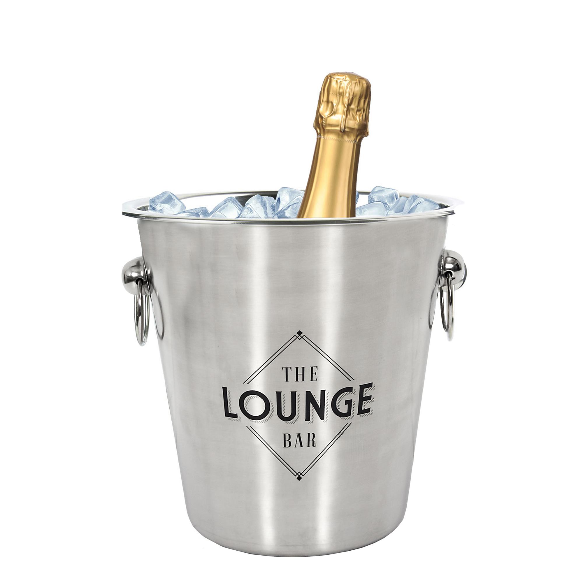 SEAU A CHAMPAGNE ACIER 22CM