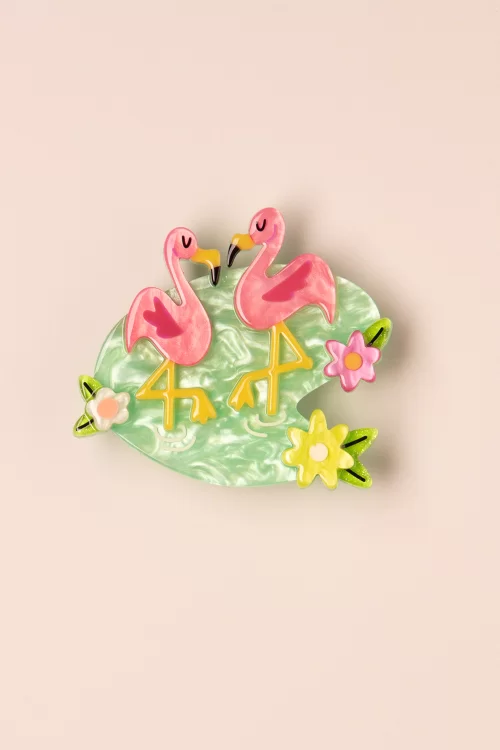 Erstwilder Let's Flamingle broche