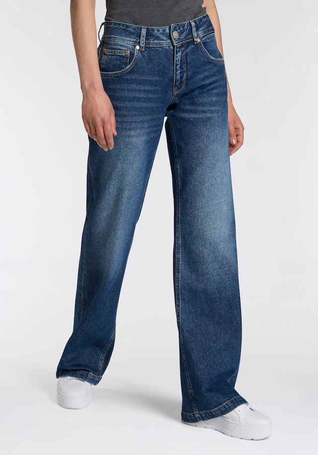 Herrlicher 5-Pocket-Jeans »Edna Denim«, Flared Fit mit mittlerer Leibhöhe