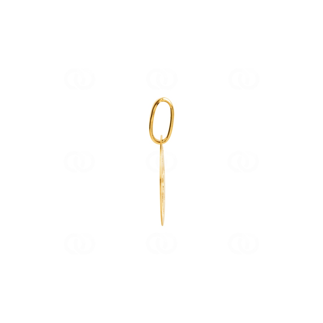 Anhänger 750/18 K Gelbgold Schutzengel mit Sternen Ø 16mm