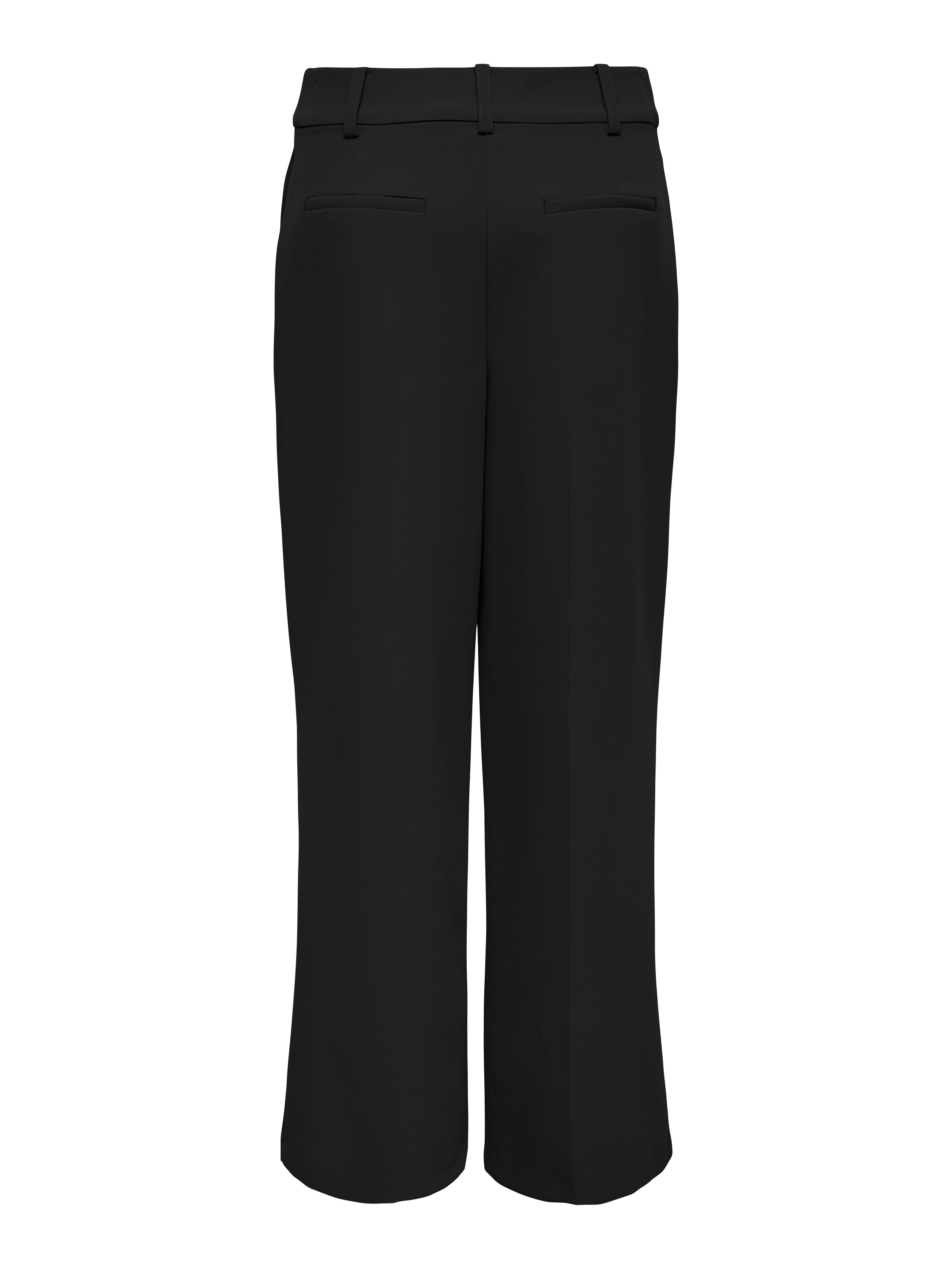 JDYCILLE Hohe Taille Gerade geschnitten Hose Black