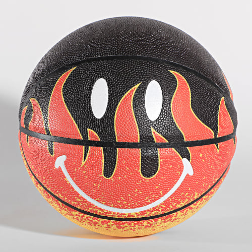 Ballon De Basket Smiley Flame Noir