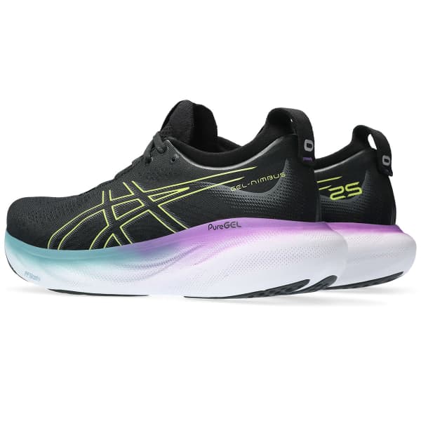 Chaussure running ASICS GEL-NIMBUS 25 W BLACK/GLOW YELLOW
