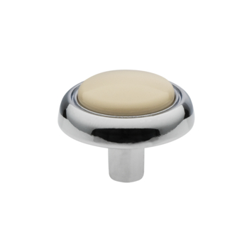 Knop Estelle wit 30mm