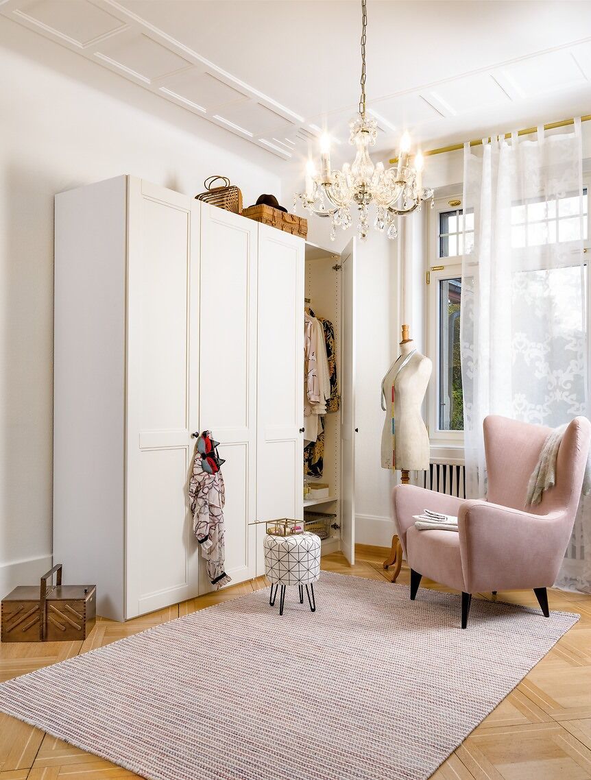 MODUL Eckschrank - Creme / B: 197.0 cm x T: 146.0 cm x H: 220.0 cm