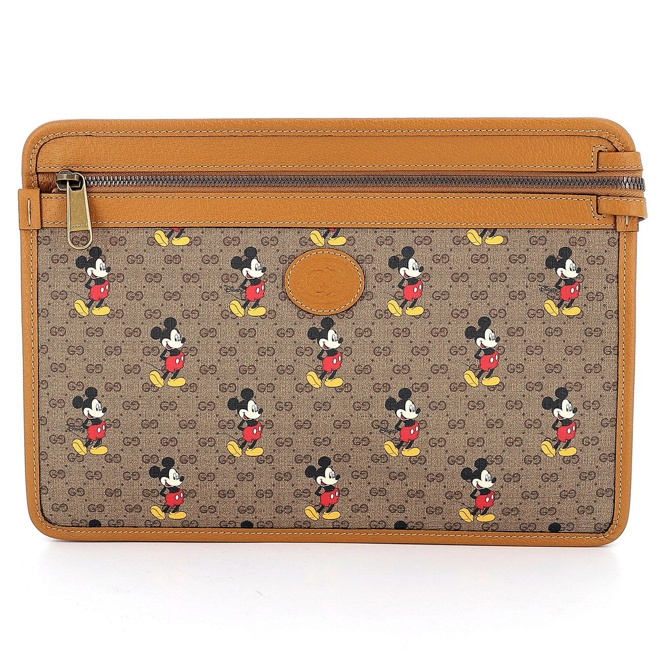Gucci Pochette Gucci x  en Cuir Monogramme marron Etat: Neuf - 30x3 cm