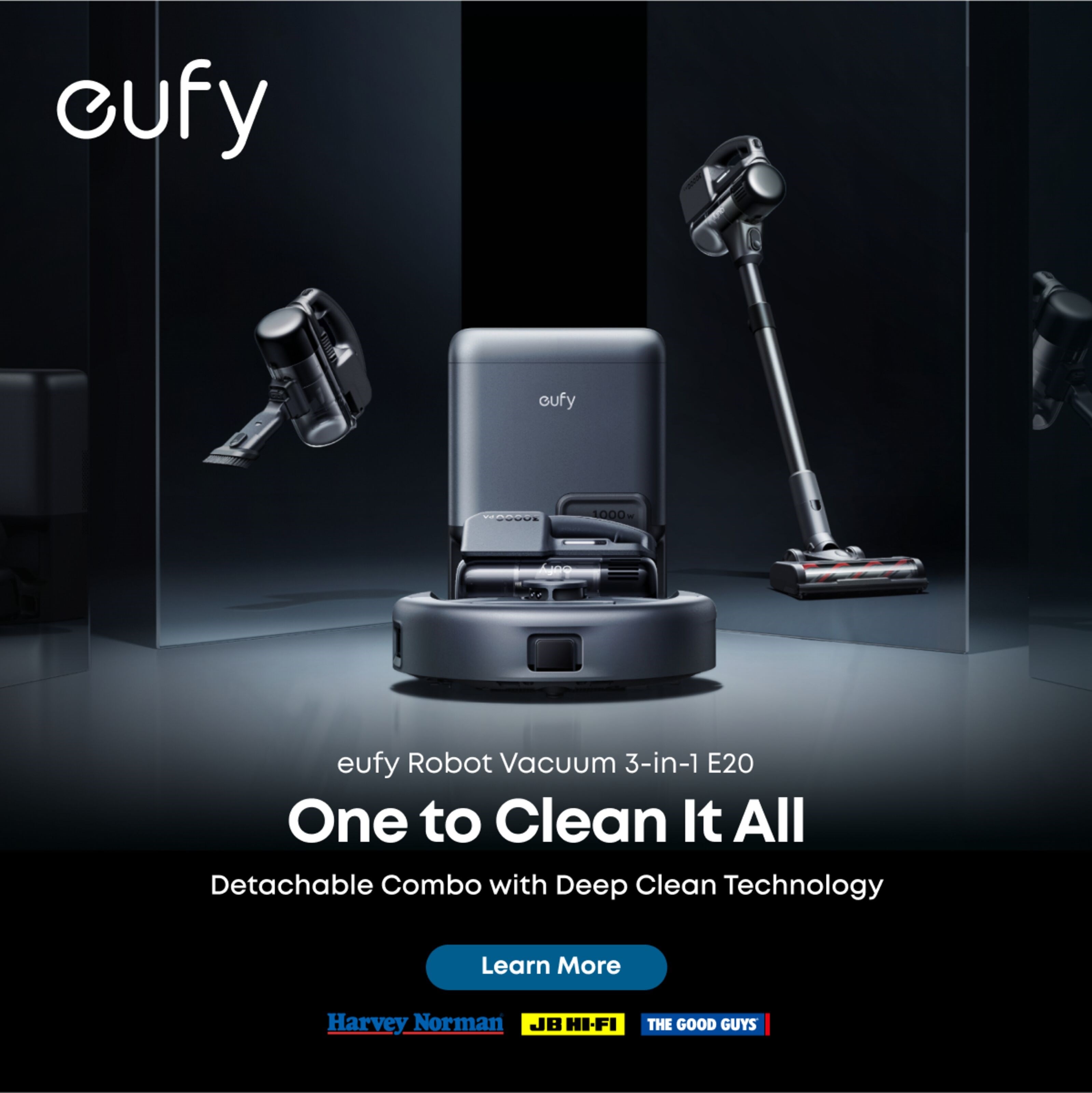 Eufy E20 3-i-1 støvsuger