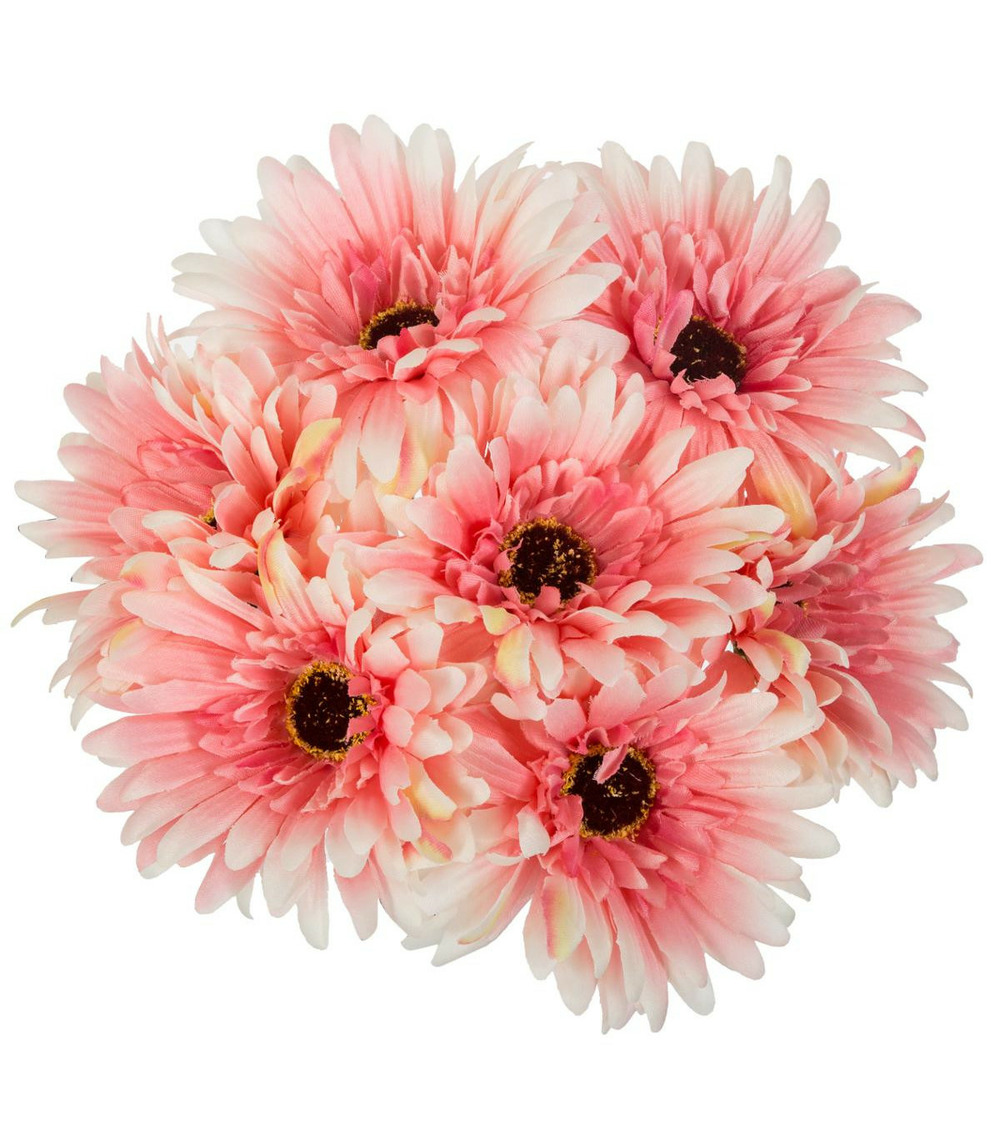 Bouquet de fleurs artificielles 7 gerberas d. 17 x h. 26 cm