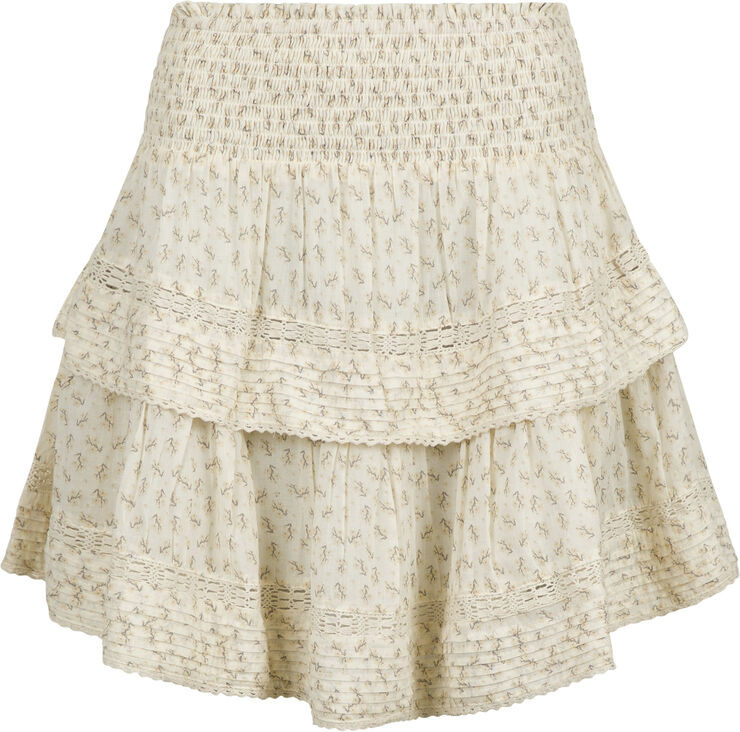 Neo Noir Kenia Basic Blossom Skirt Creme