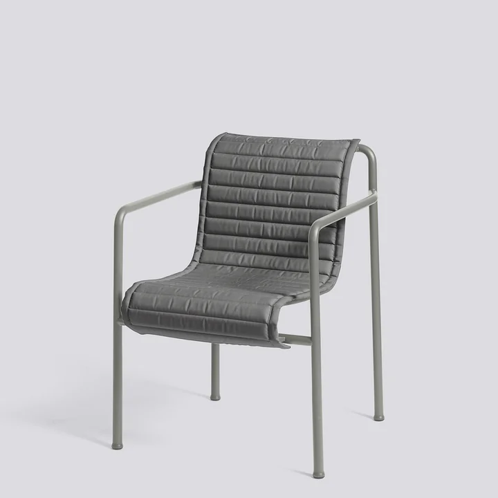 HAY - Palissade Quilted Cushion für Dining Armchair, anthrazit