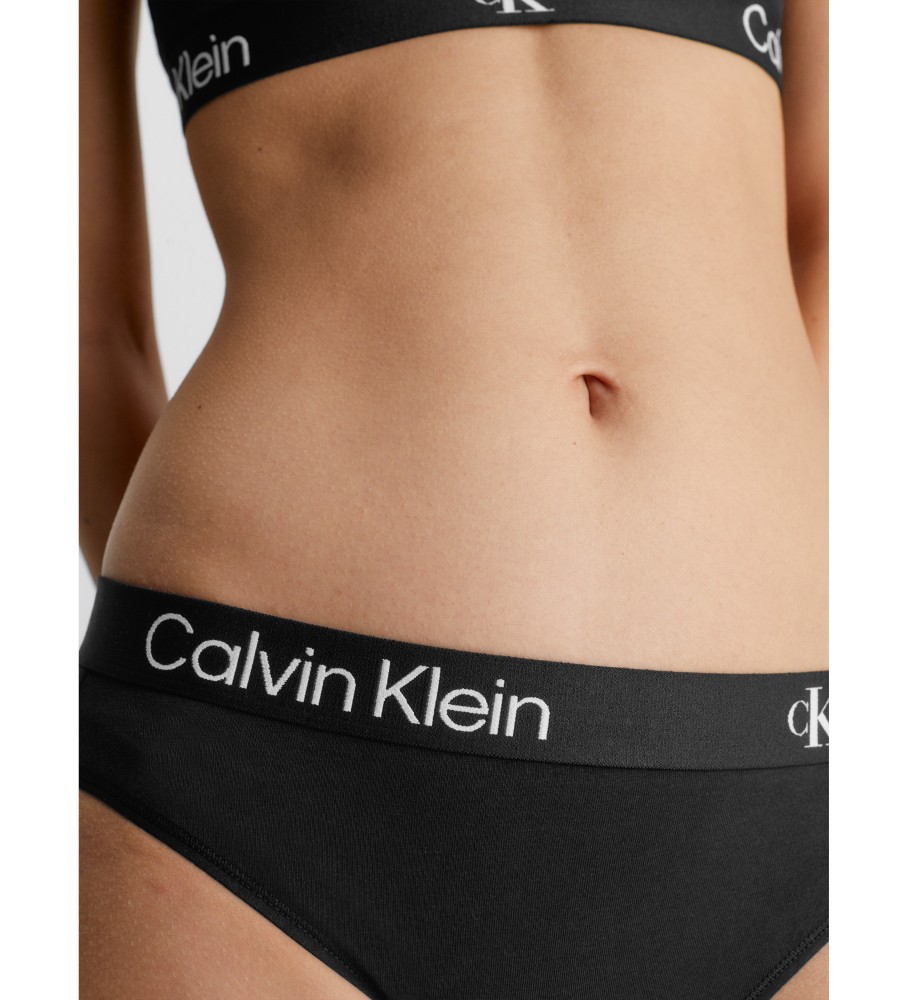 Cuecas Calvin Klein Classic CK96, pacote com 2 unidades, pretas.