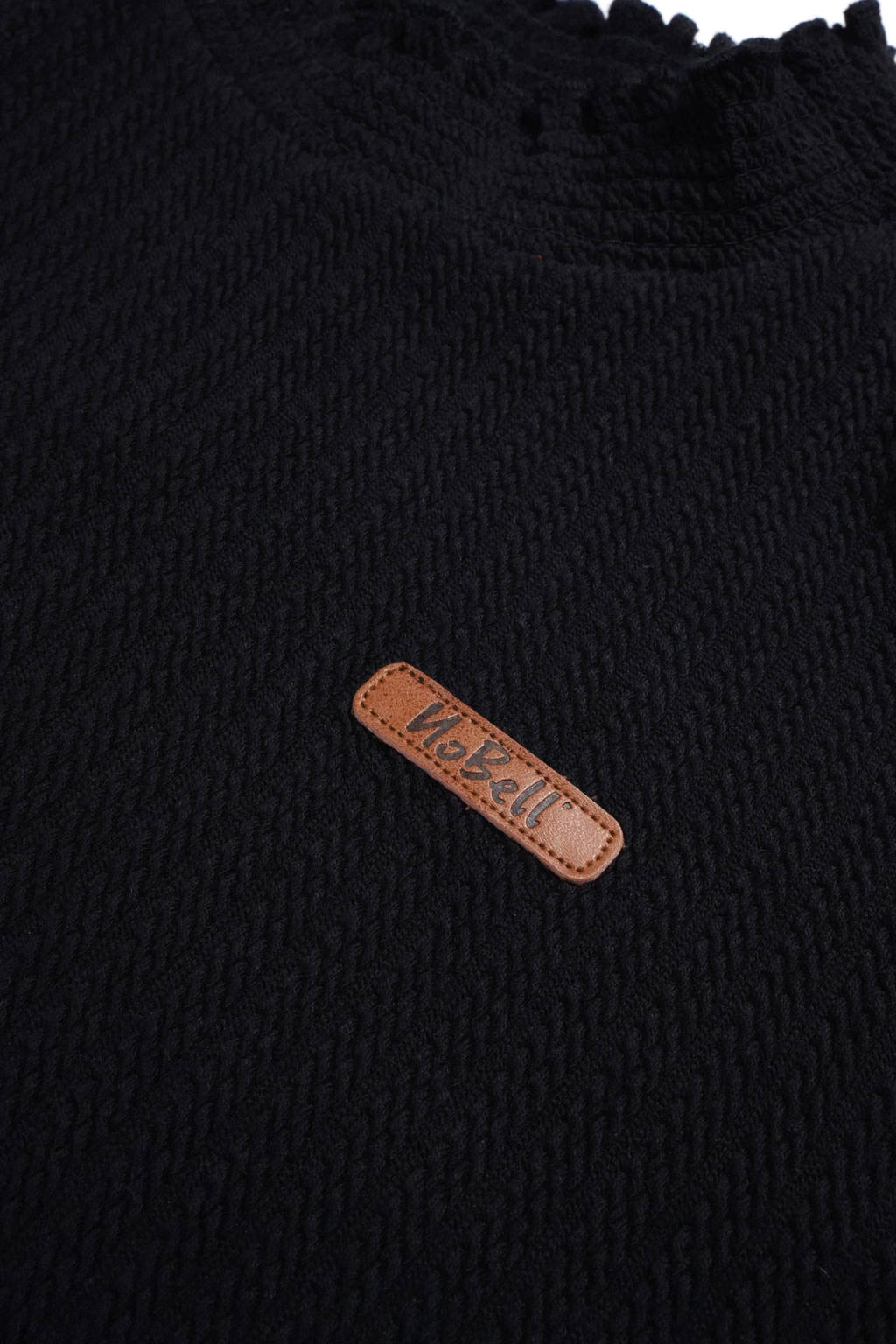 NoBell’ longsleeve Kobus met 3D applicatie zwart