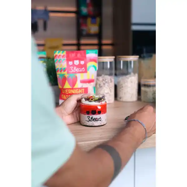 Overnight Oats Edle Erdbeere