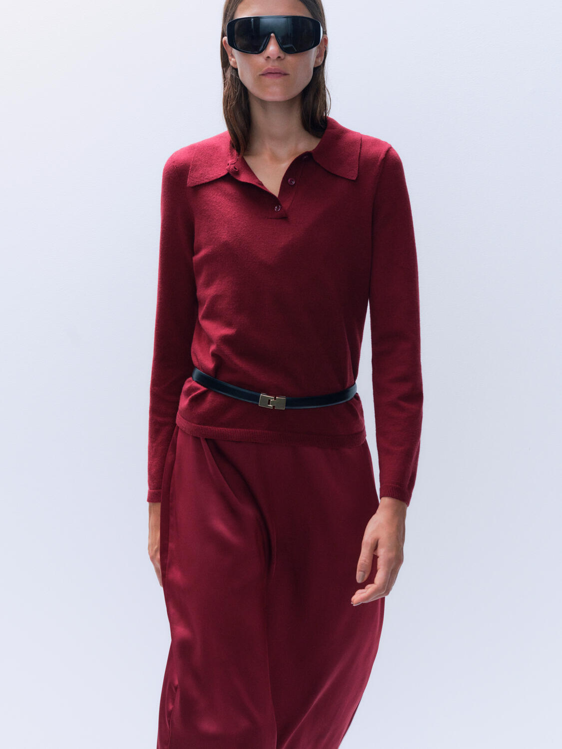 Vila  Viritta L/S polotrøje - Cabernet