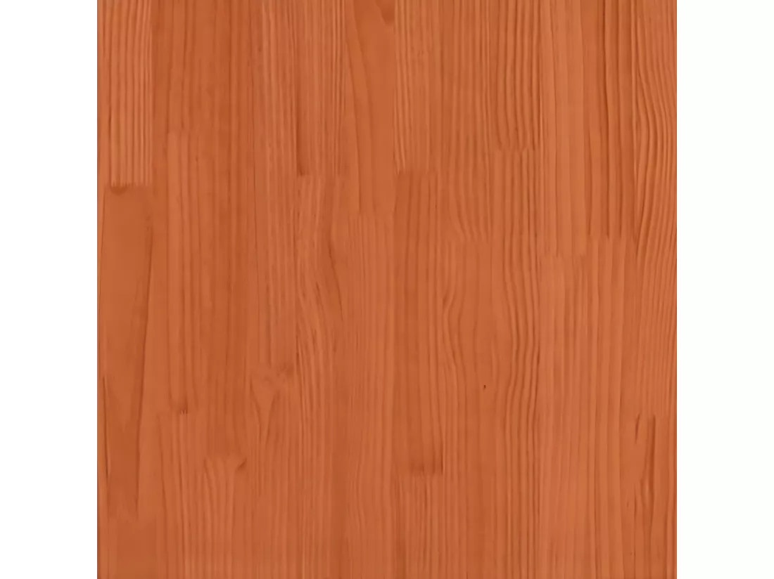 Repose-pied de jardin cire marron 62x30x32 cm bois pin massif