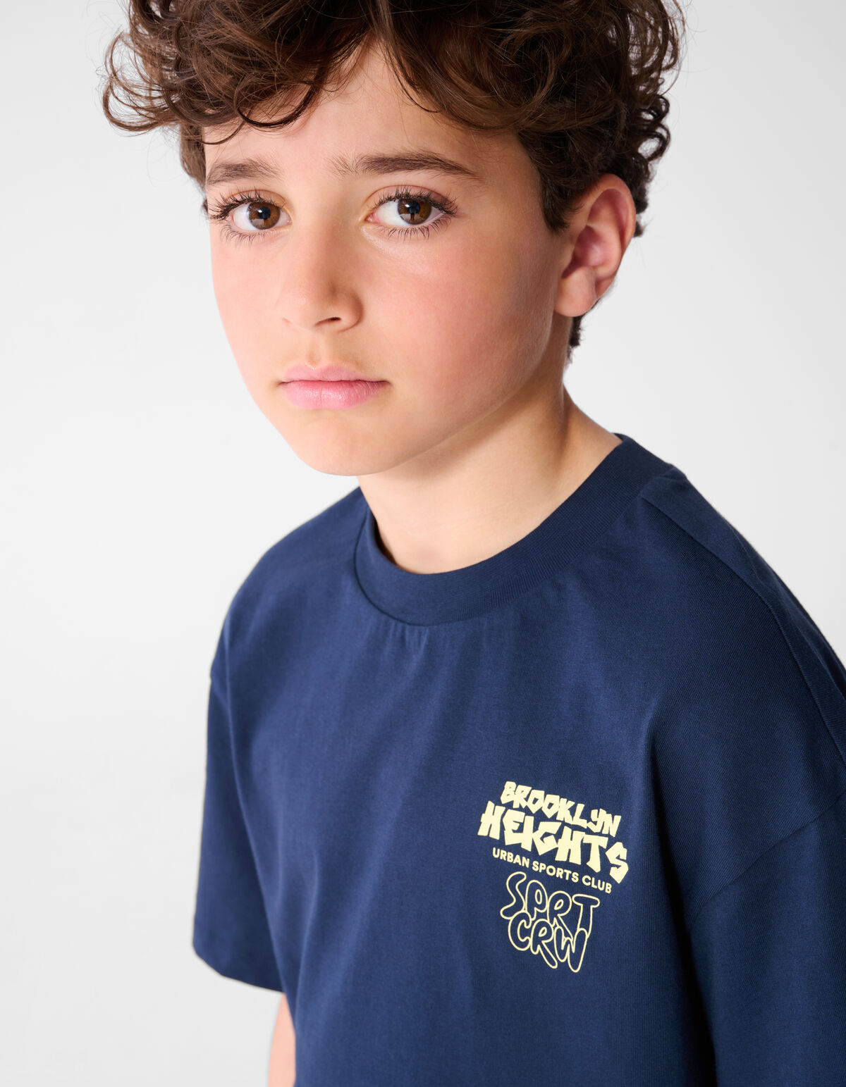 Brooklyn Artwork T-shirt Donkerblauw