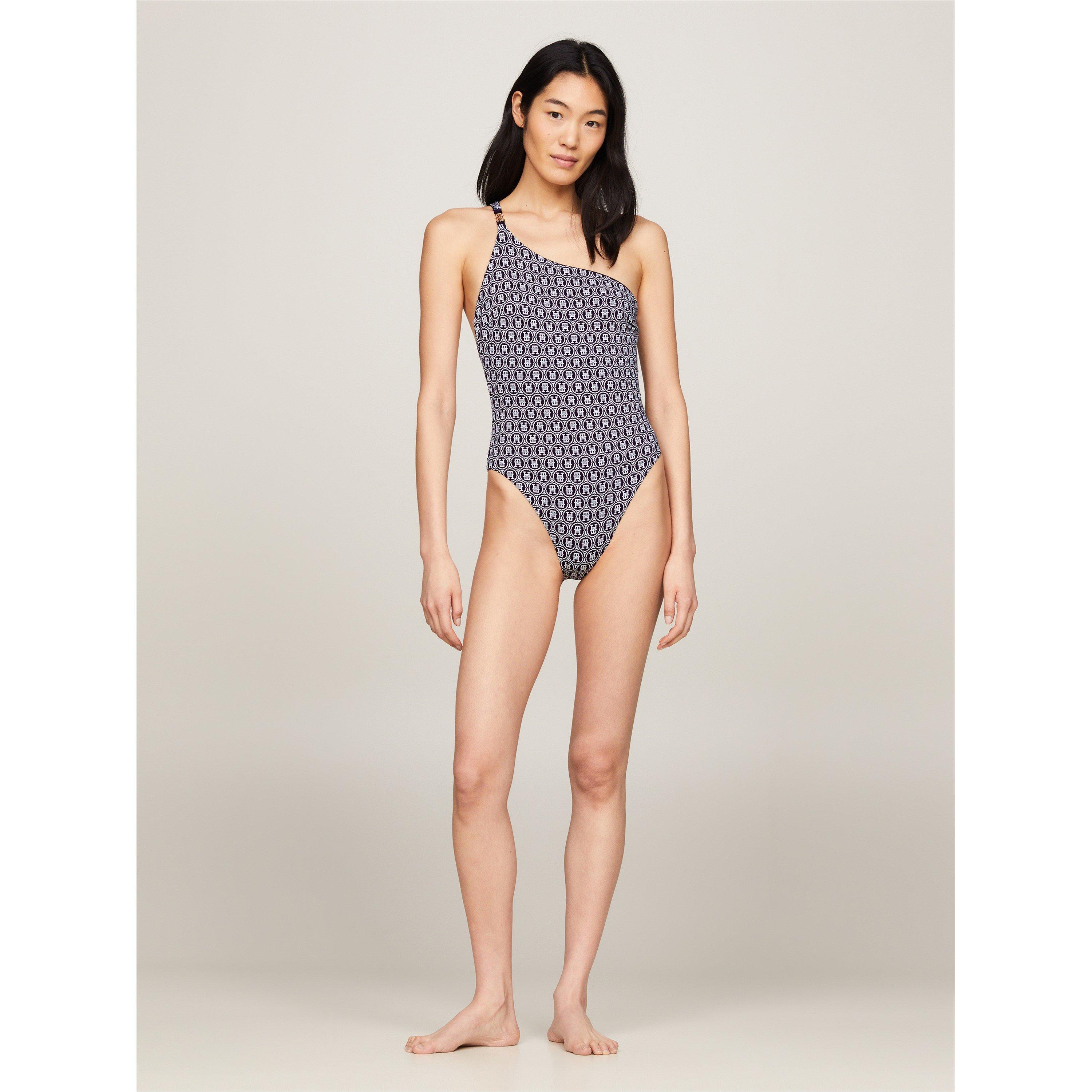 Tommy Hilfiger Reversible One Shoulder Swimsuit