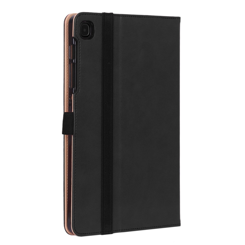 Samsung Galaxy Tab S6 Lite (2024/2022/2020) Leder Tasche Flip Cover mit Handschlaufe - Schwarz
