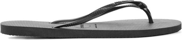 HAVAIANAS Teenslippers Dames Slim Crystal Sw Ii Maat: 31 32 Materiaal: Rubber Kleur: Zwart