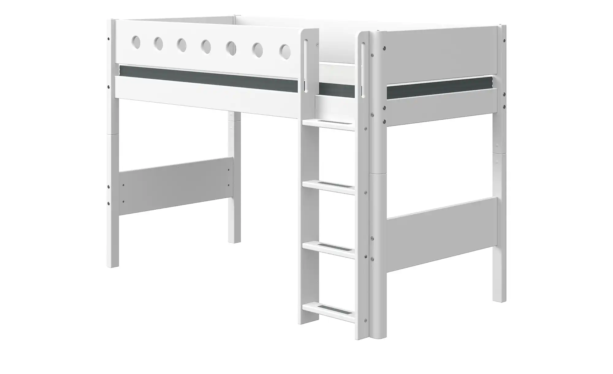 FLEXA Mittelhohes Bett Flexa White