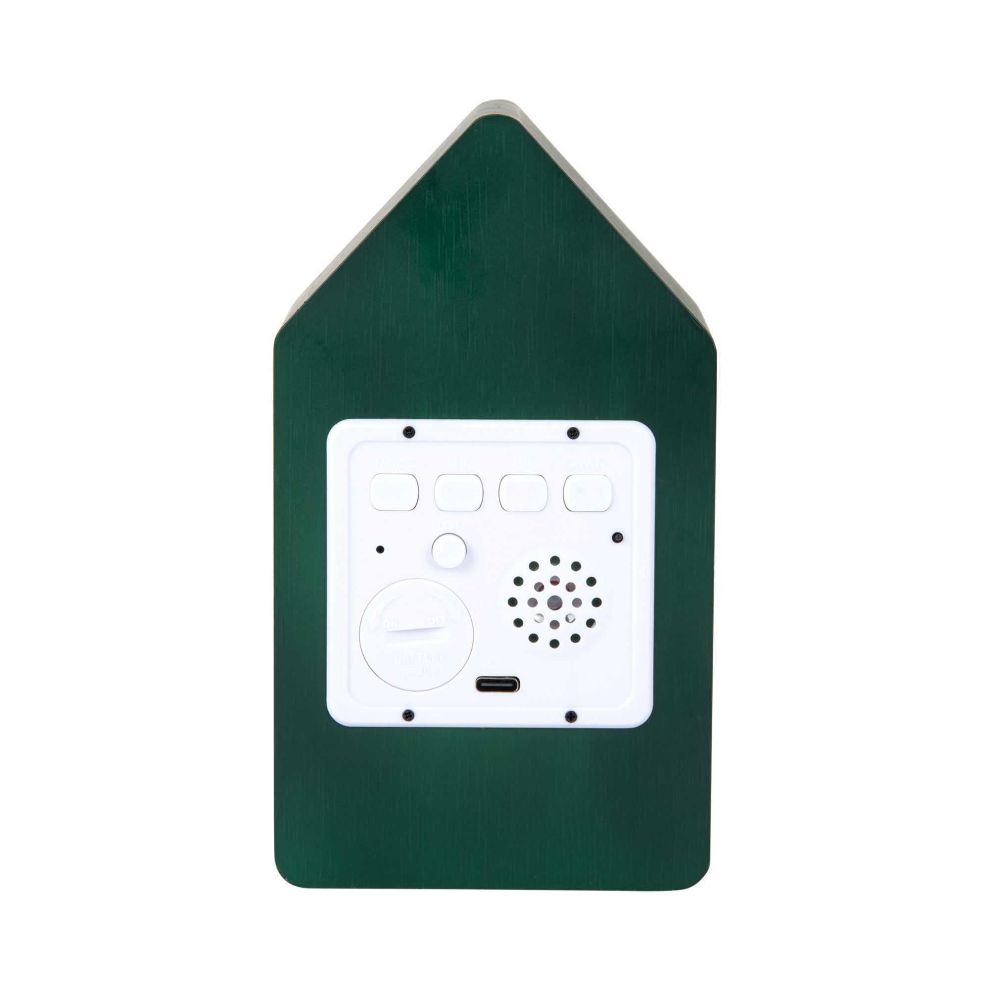 Wekker Koekoek LED Retro groen
