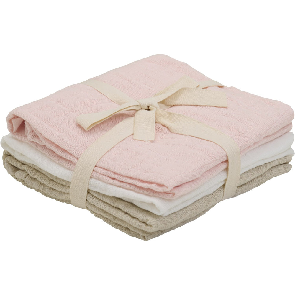 Køb Pippi Veiled Rose Økologiske Stofbleer Muslin 3-pak