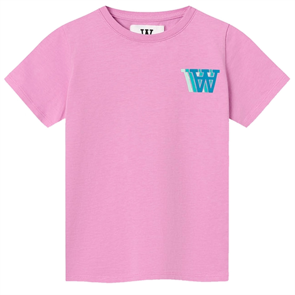 Rosy Lavender Ola Logo T-shirt - Wood Wood