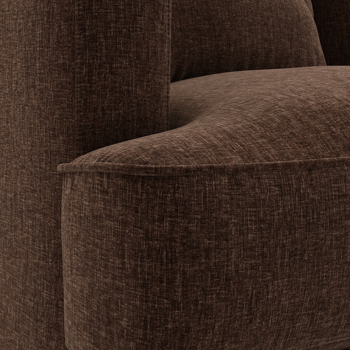 AM.PM<br>Sofá compacto de 2 lugares em veludo chenille, Alwine