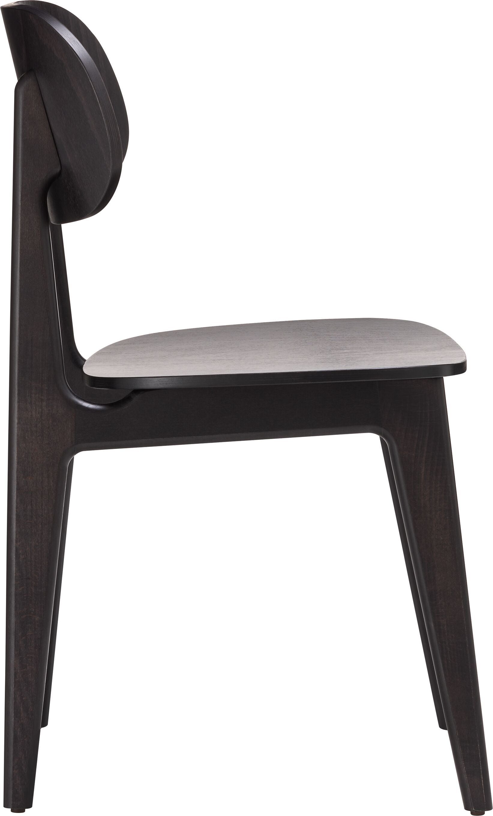 BISTRELLI Stuhl - Schwarz / B: 44.0 cm x T: 50.0 cm x H: 82.0 cm