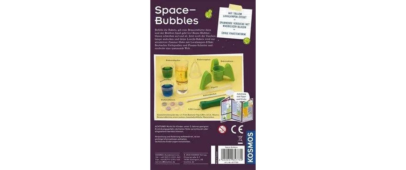 Experimentierkasten Space Bubbles INTRaketenbasis-Lavalampe für faszinierende Blubber-Effekte