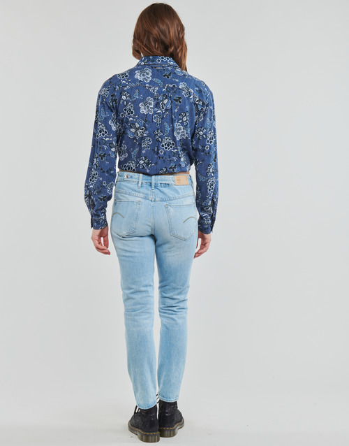 Liu Jo - CAMICIA CON NODO DEN. - DEN.BLUE PRINTS WASH