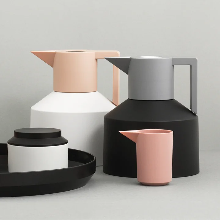 Normann Copenhagen - Geo Thermoskanne, schwarz / grau