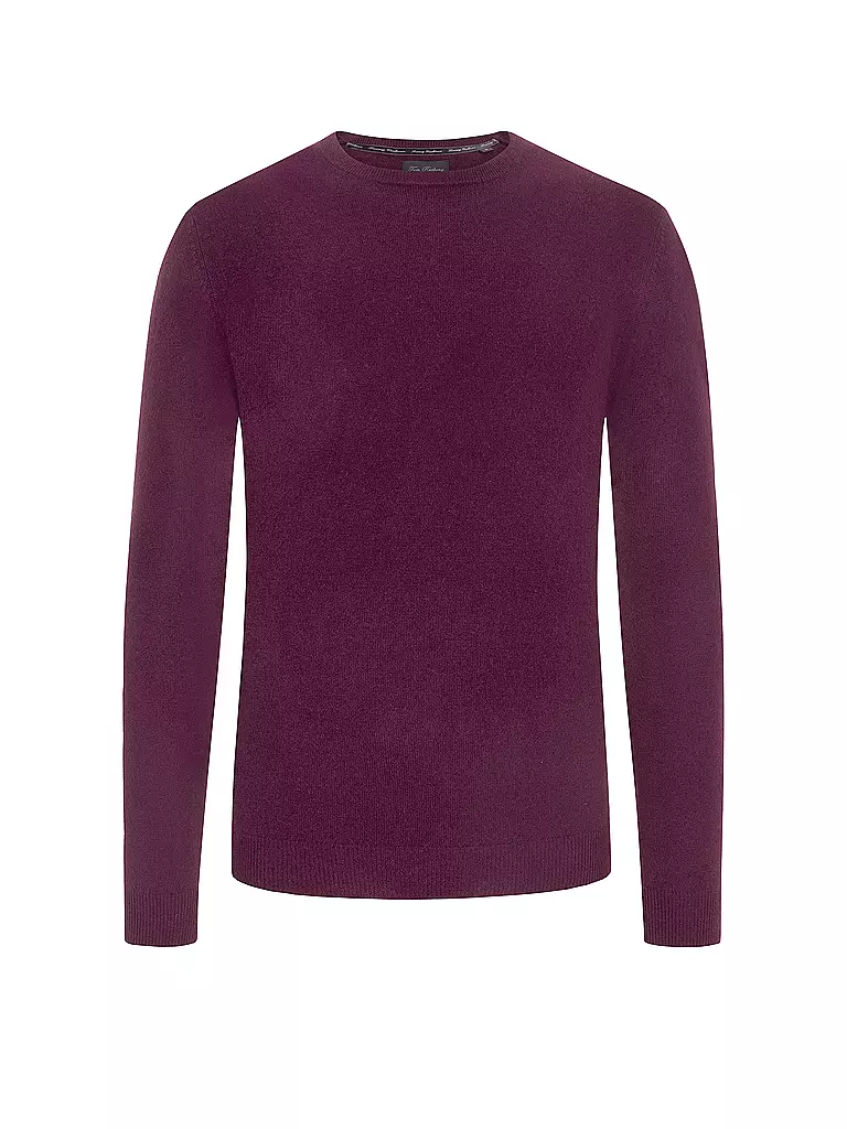 TOM RUSBORG Kaschmir Pullover dunkelrot