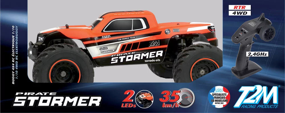 VOITURE TELECOMMANDEE PIRATE STORMER 1\/10