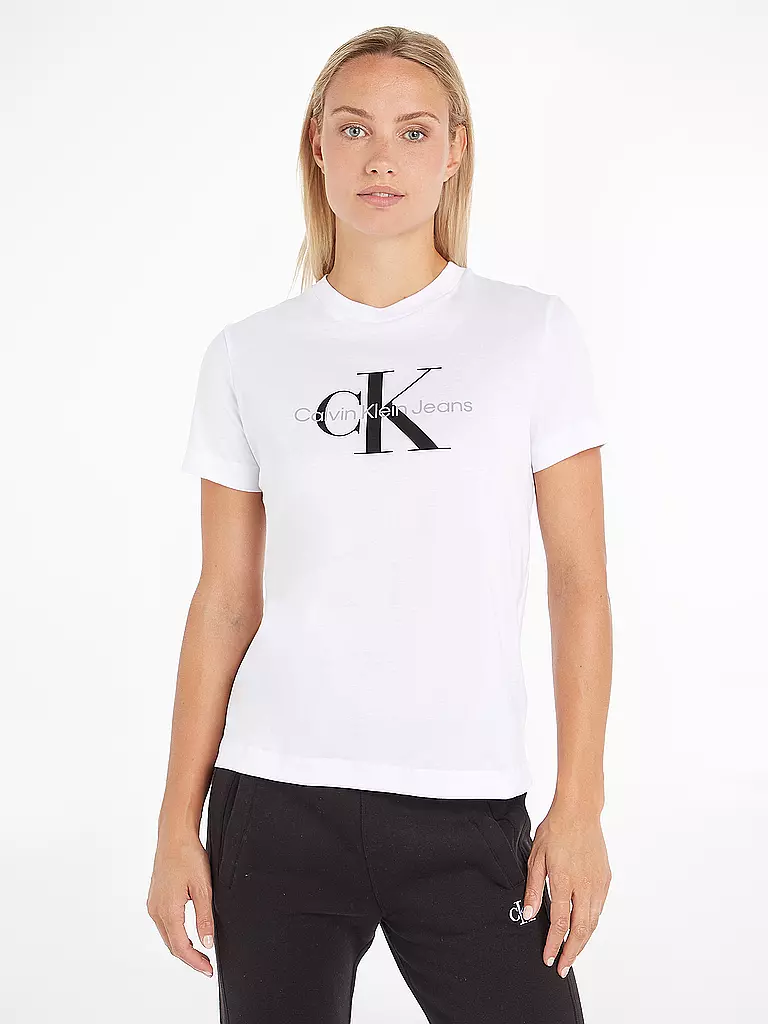 CALVIN KLEIN JEANS T-Shirt Regular Fit weiss