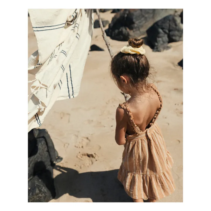 Búho Robe Texturée Rayée | Caramel