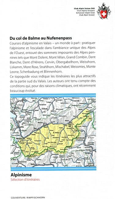CAS - Alpes valaisannes alpinisme selection d'itineraire