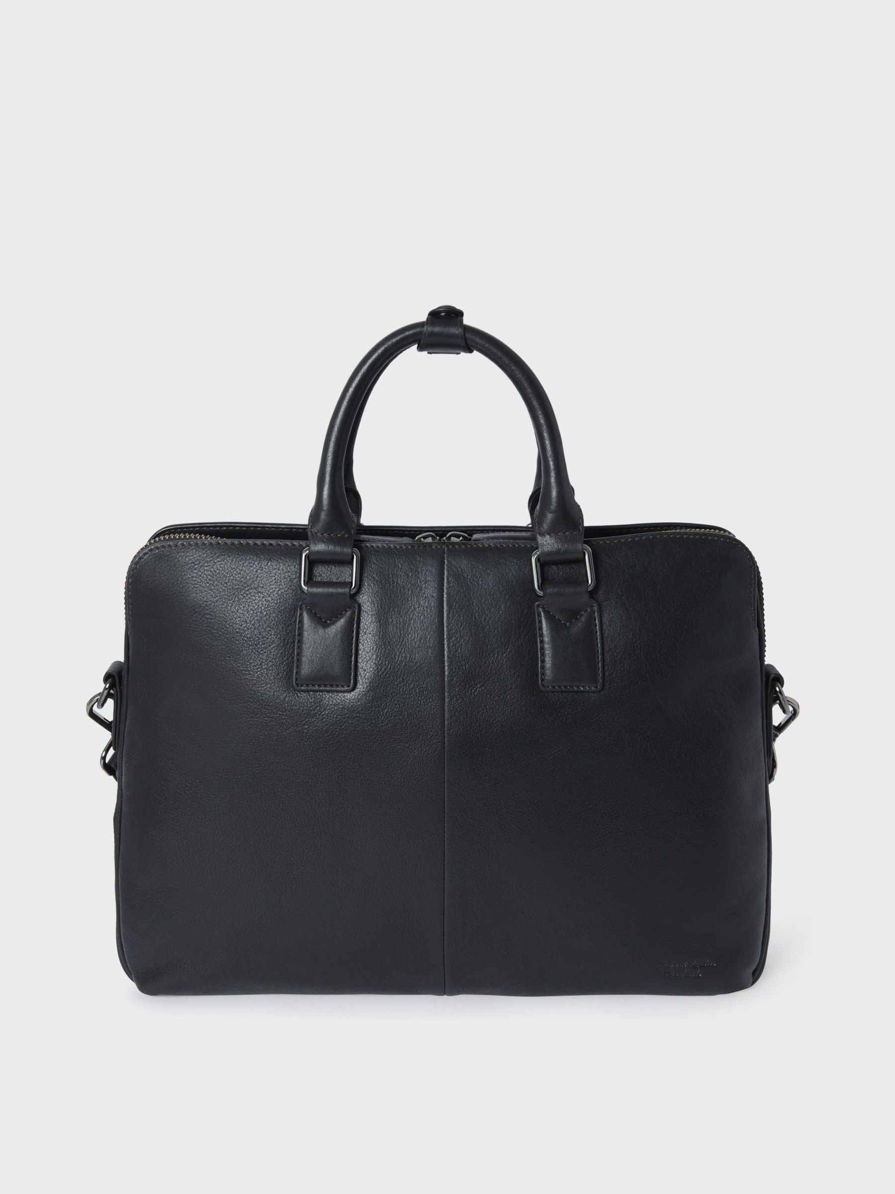 Zwart - Osprey London The Compass leren laptoptas