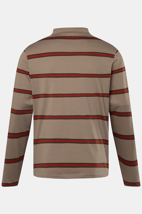 John F. Gee Poloshirt, Langarm, Ringel, bis 8 XL