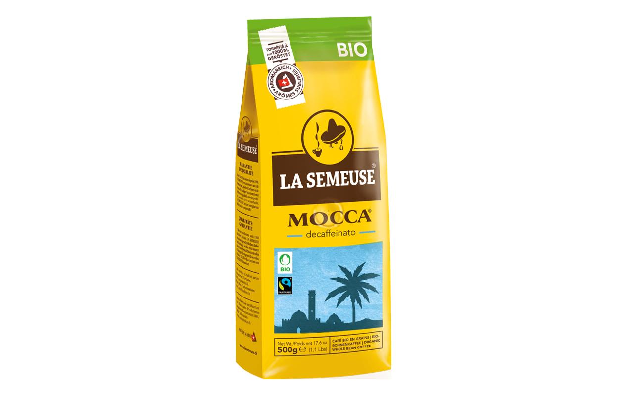 Kaffeebohnen Mocca Bio decaffeinato 500 gBohnenkaffee mit mittlerem Röstgrad 100% Arabica
