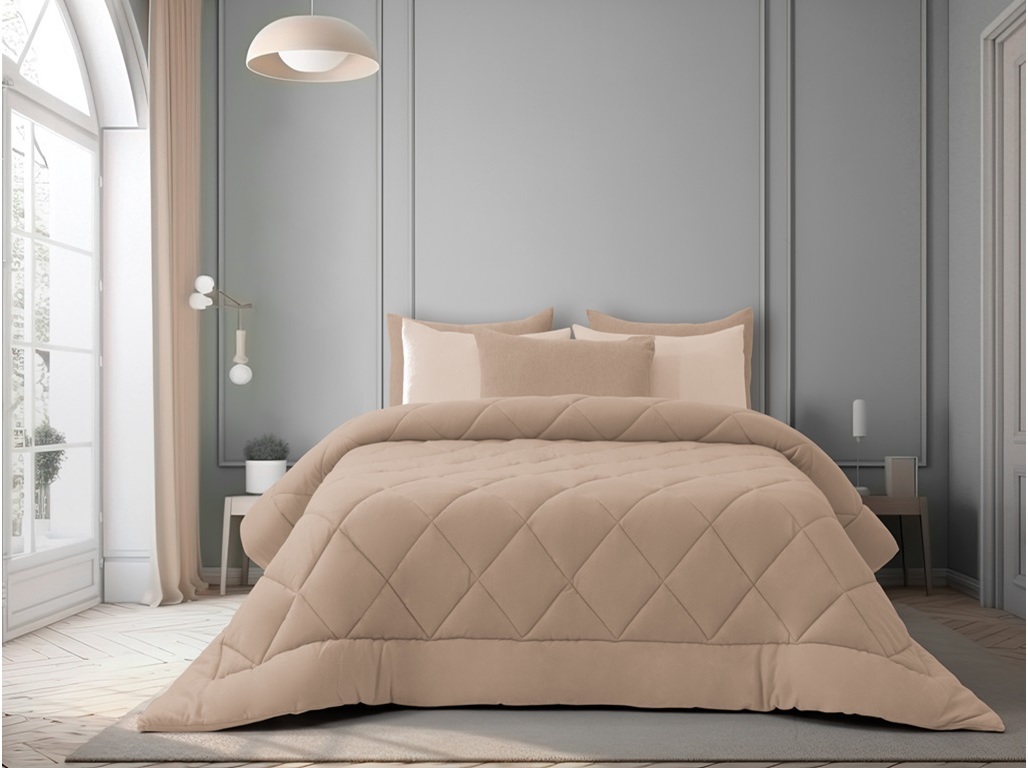 EDREDÃO HOMESPECIAL TAUPE 220X240CM