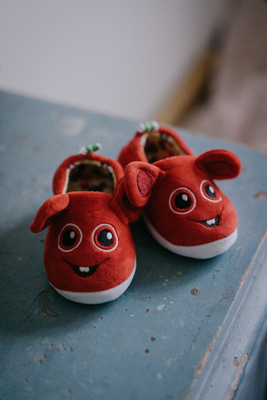 Babblarna Bobbo Slippers, Rød