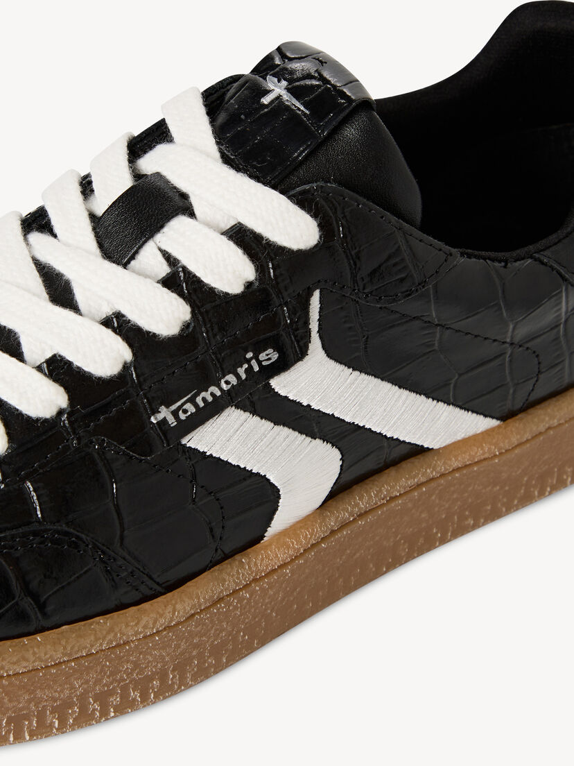 Leren Sneaker - zwart