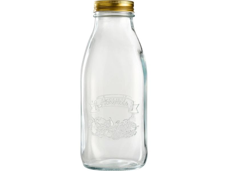 Schou Einmachflasche 1 l, 1 Stück Glasflasche mit Schraubdeckel