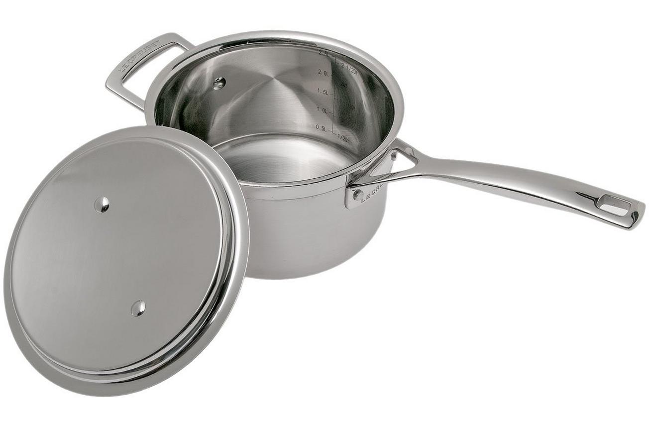 Le Creuset Magnetik steelpan met deksel, 18 cm, 2,8L