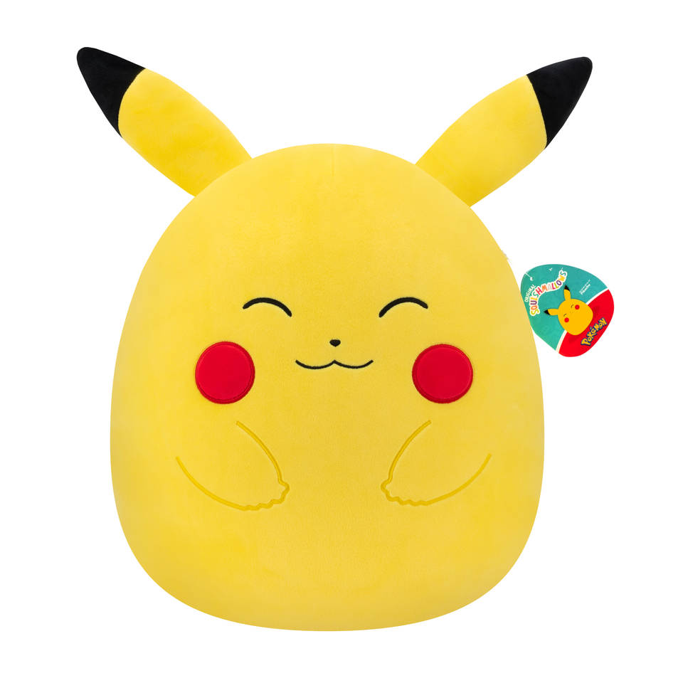 Pokémon Squishmallow Pikachu knuffel - 35 cm