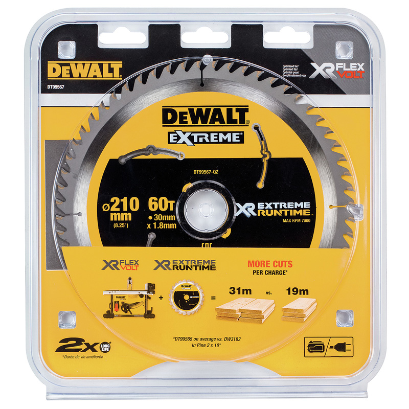 DeWALT Cirkelzaagblad 210x30mm 60T
